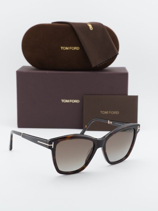 Tom Ford Lucia FT1087 52H Cat Eye Sunglasses – Havana / Brown main image 8